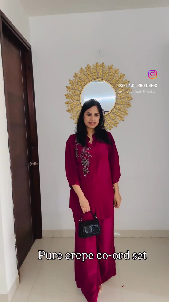 Flonza Crepe Coord Set