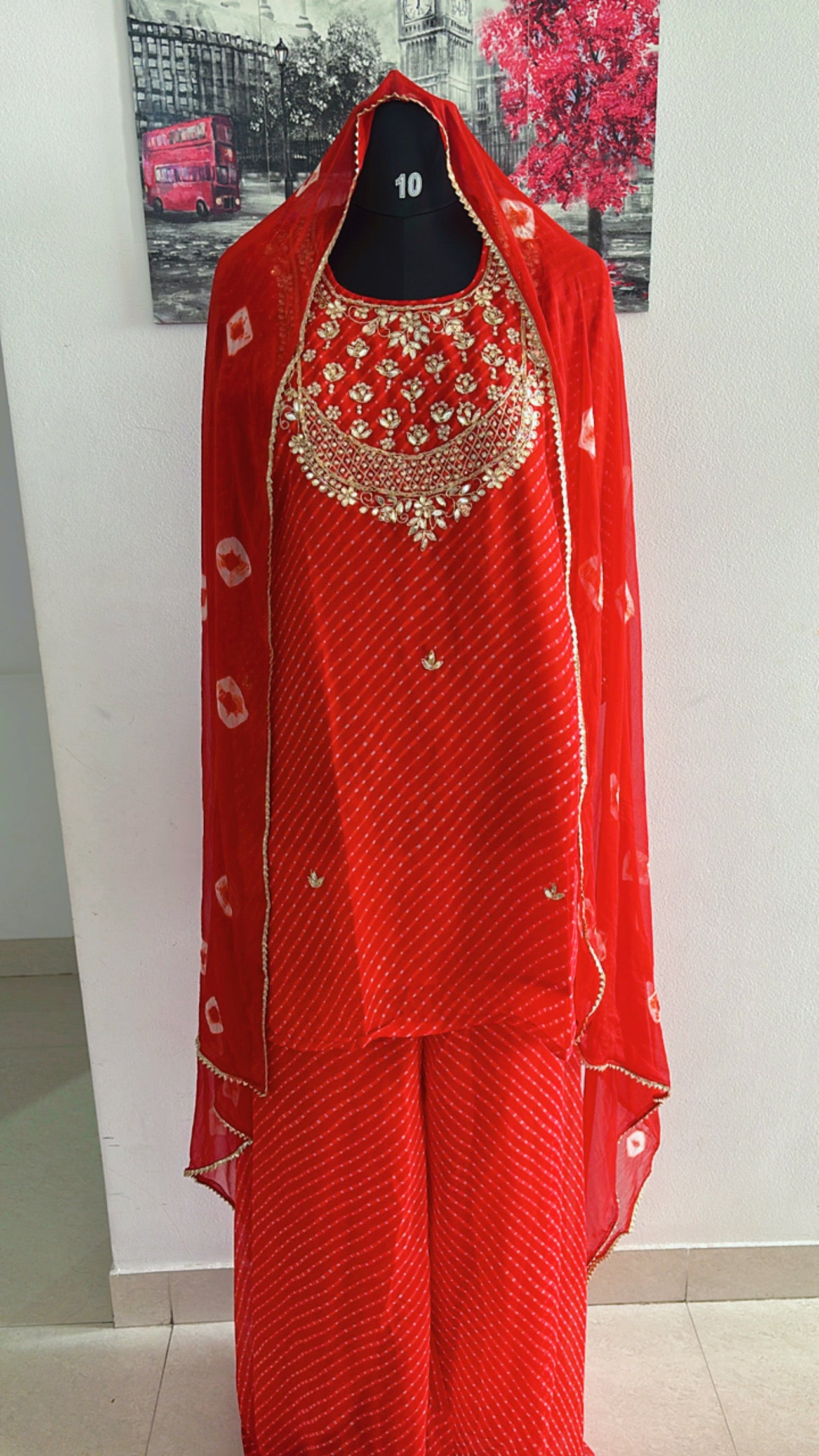 Bandhani Three Piece Suit Set