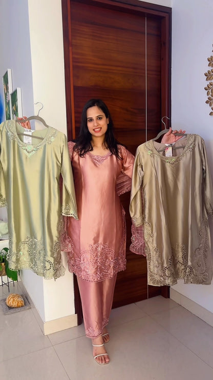 Cutwork Pakistani Suit