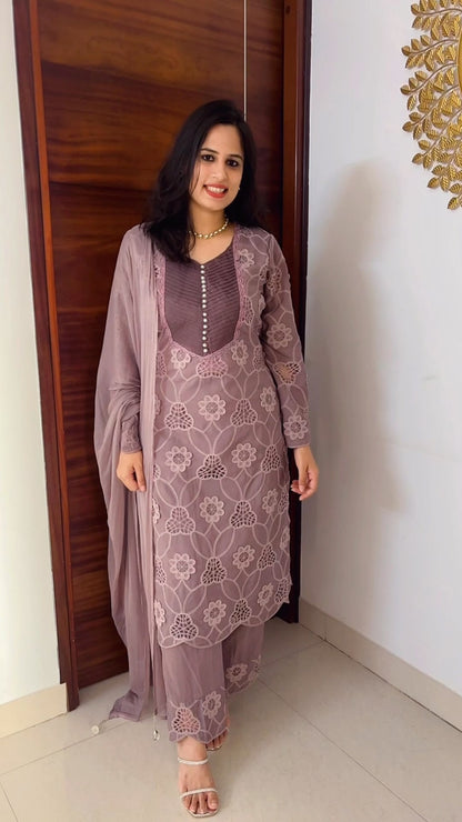 Crochet Lace Three-piece suit