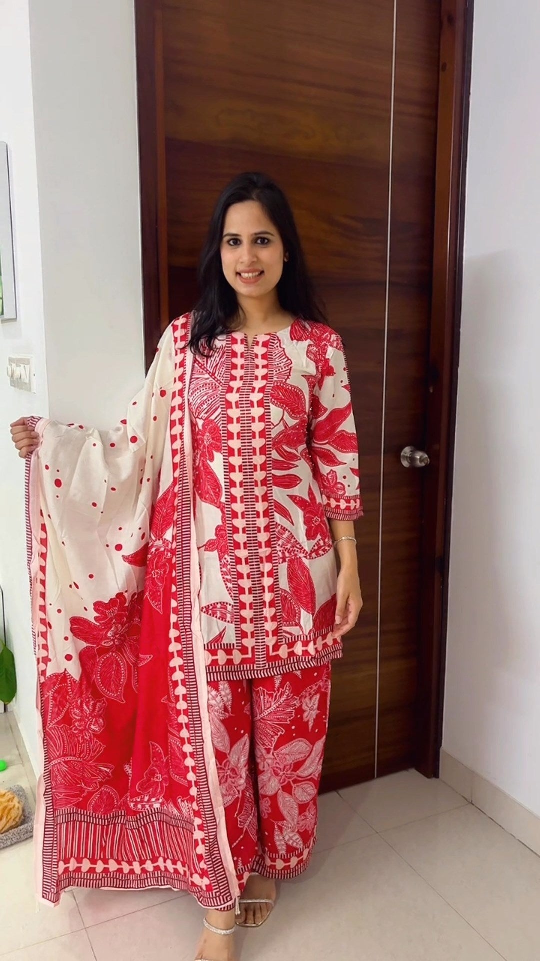 Summer Bouquet Digital Printed Suit Set