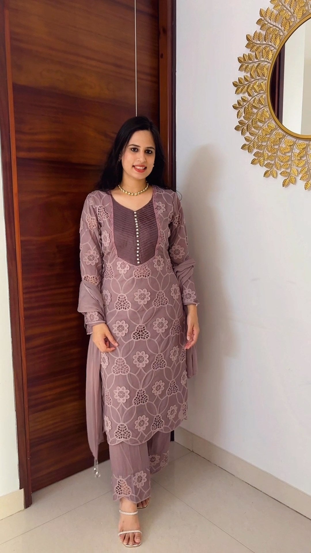 Crochet Lace Three-piece suit