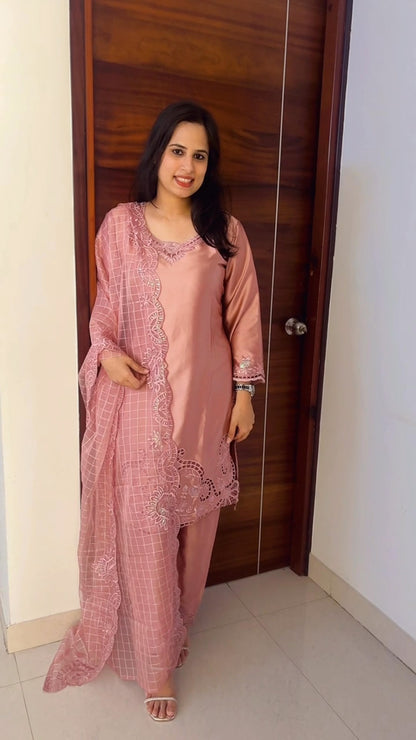 Cutwork Pakistani Suit