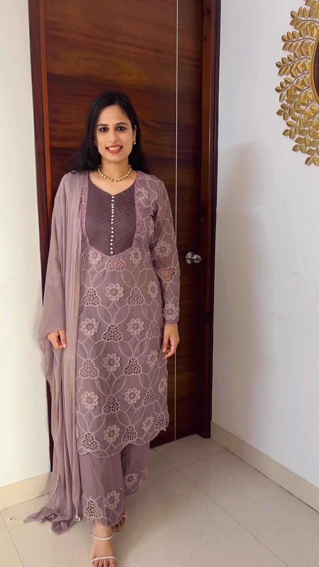 Crochet Lace Three-piece suit
