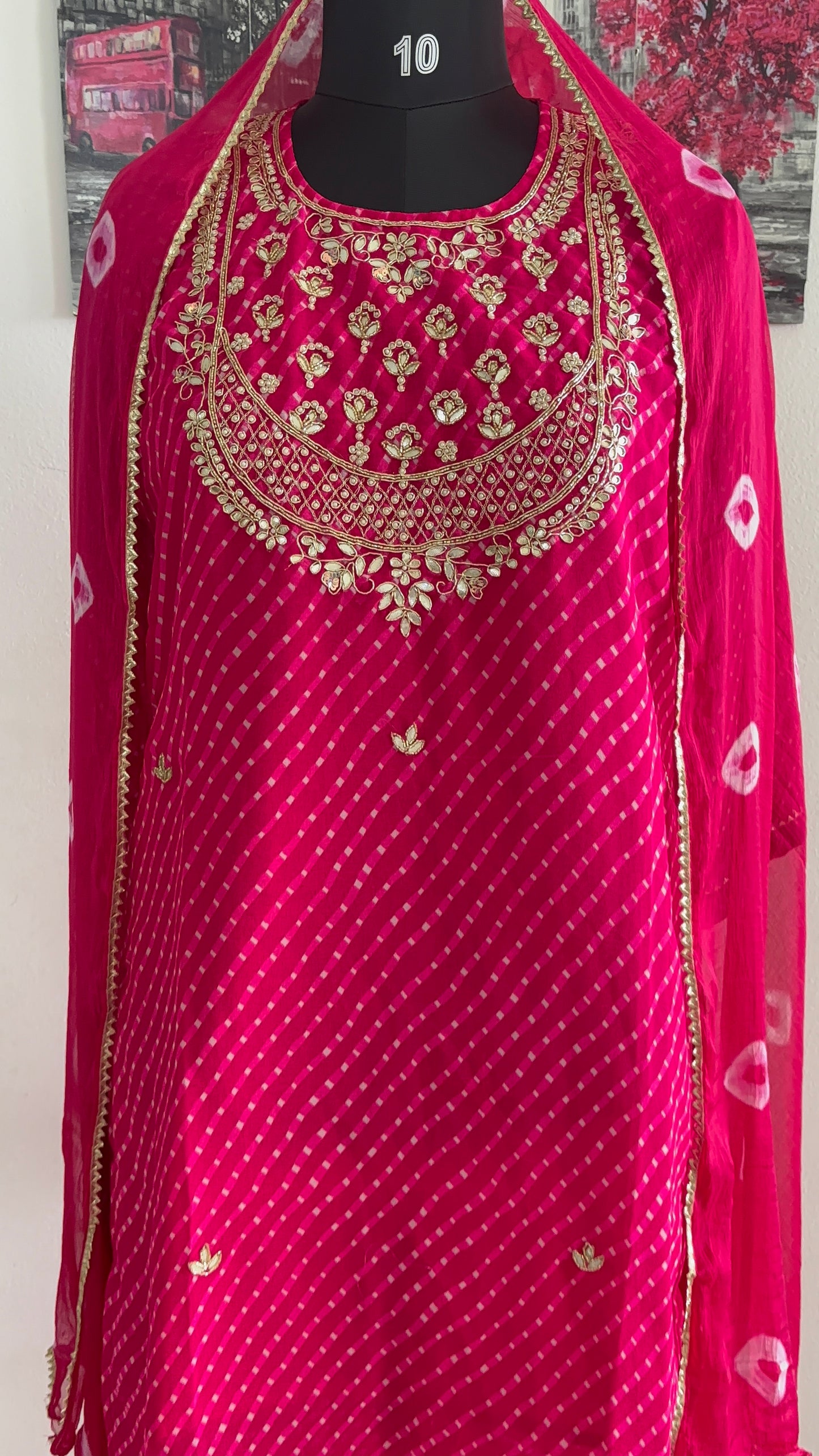 Bandhani Three Piece Suit Set