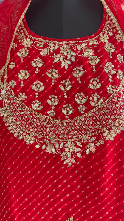 Bandhani Three Piece Suit Set