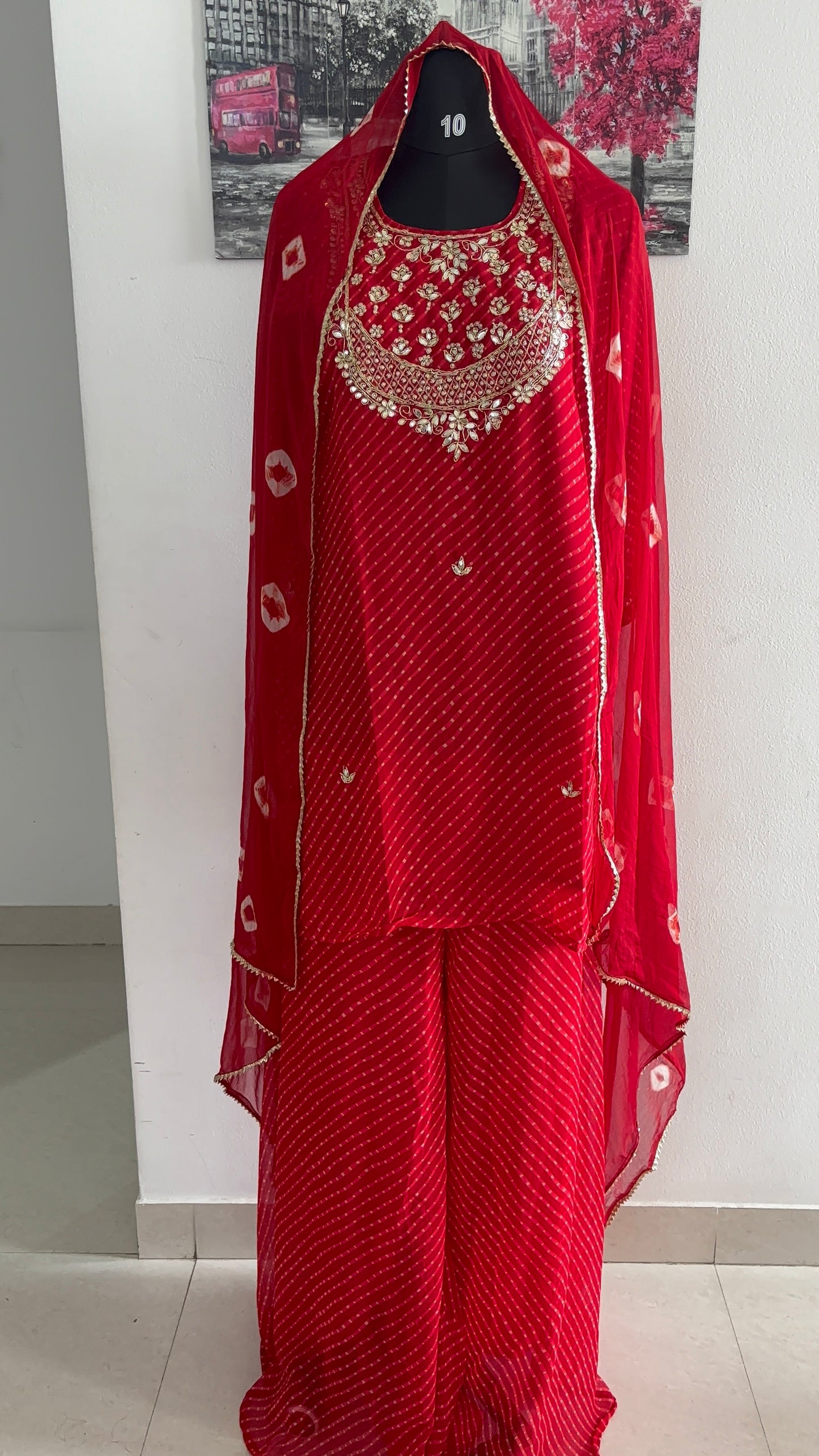 Bandhani Three Piece Suit Set