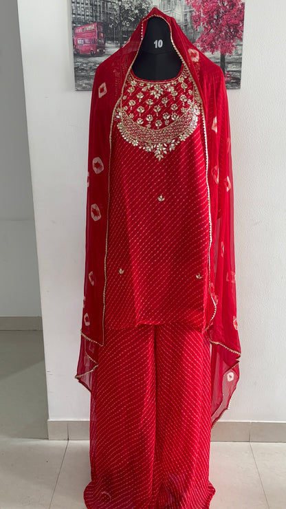 Bandhani Three Piece Suit Set