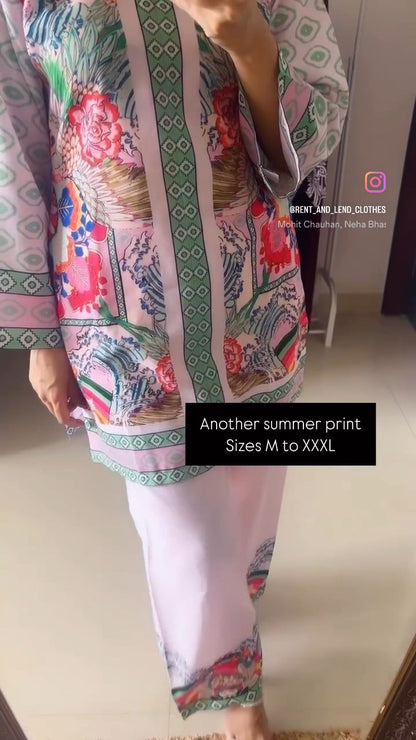 Blush Pink Printed Coord Set