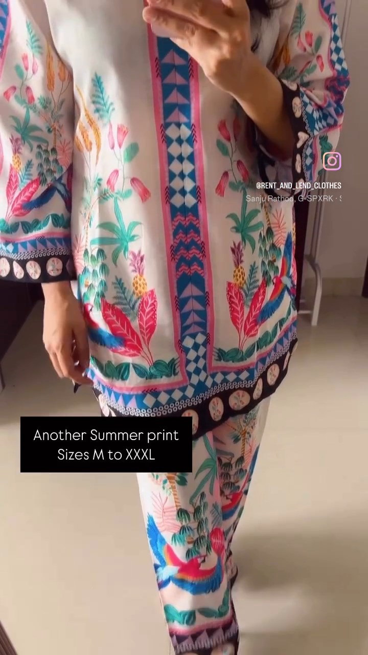 Summer Pink Printed Coord Set