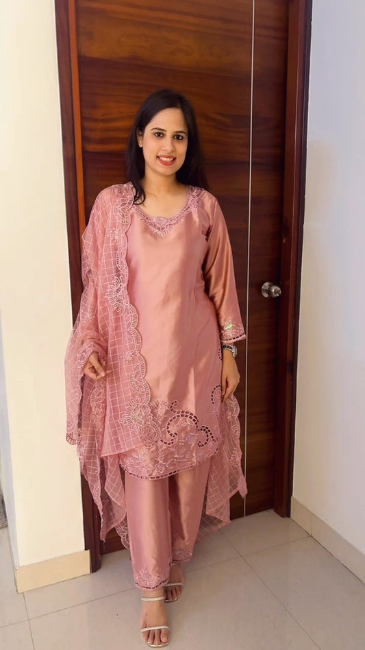 Cutwork Pakistani Suit
