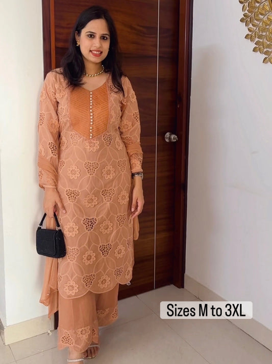Crochet Lace Three-piece suit