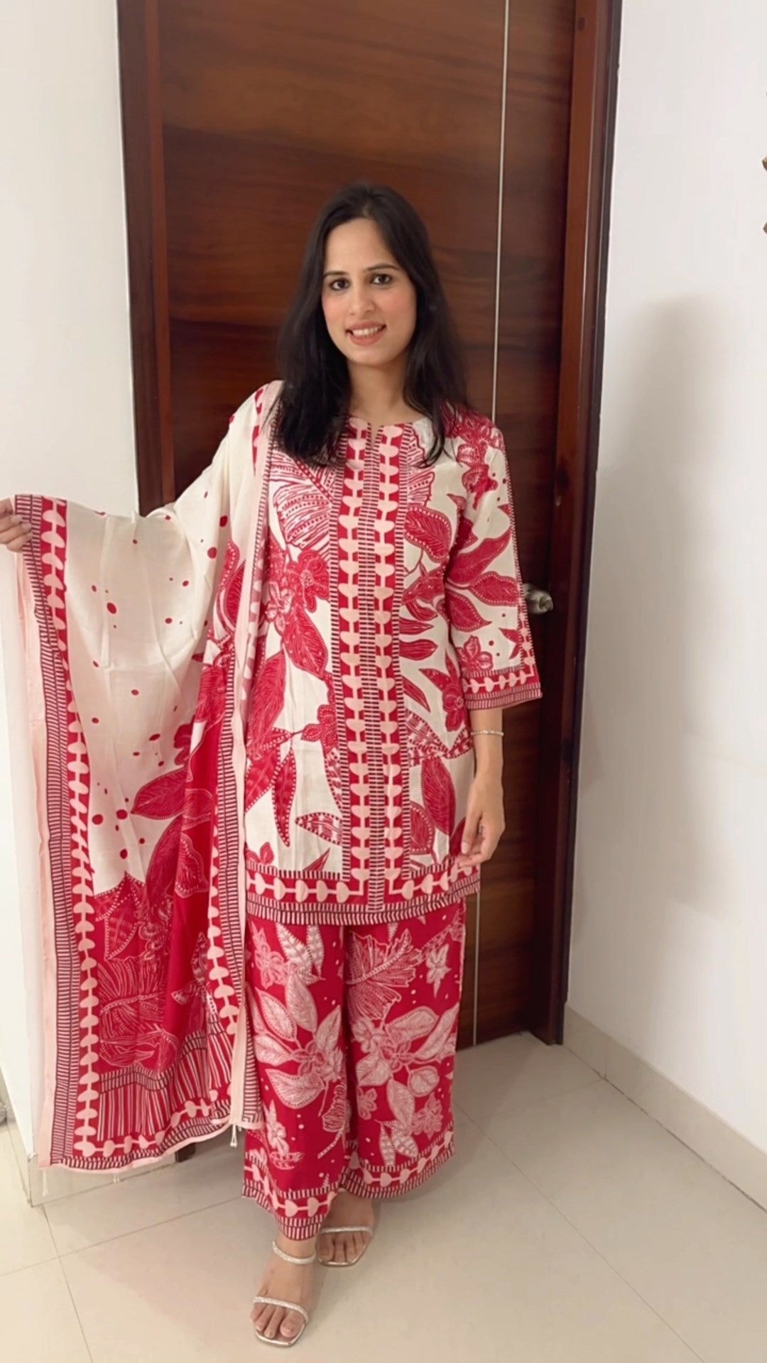 Summer Bouquet Digital Printed Suit Set