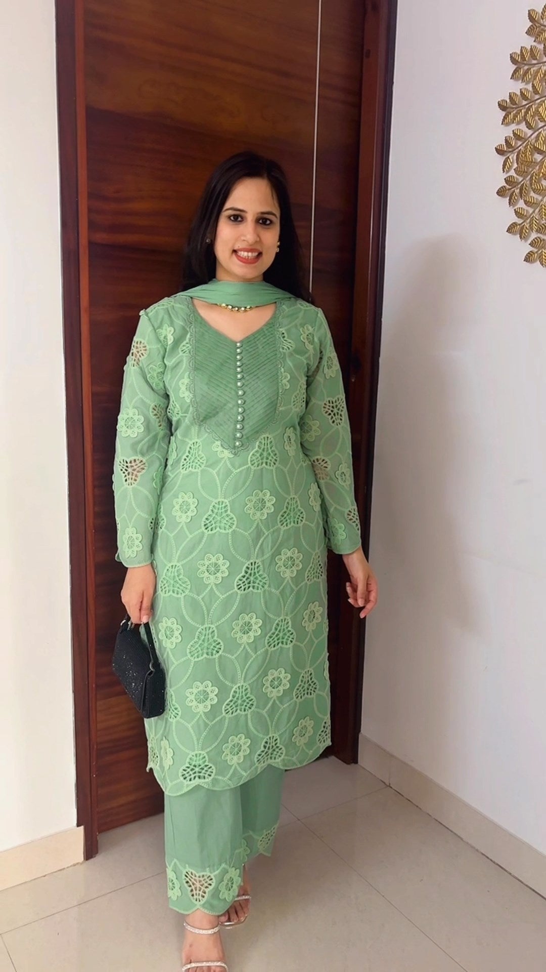 Crochet Lace Three-piece suit