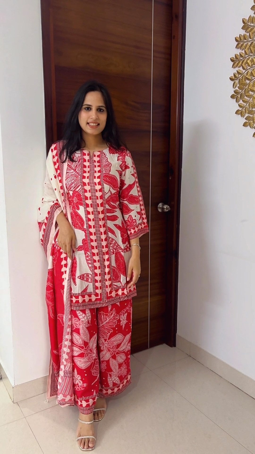 Summer Bouquet Digital Printed Suit Set