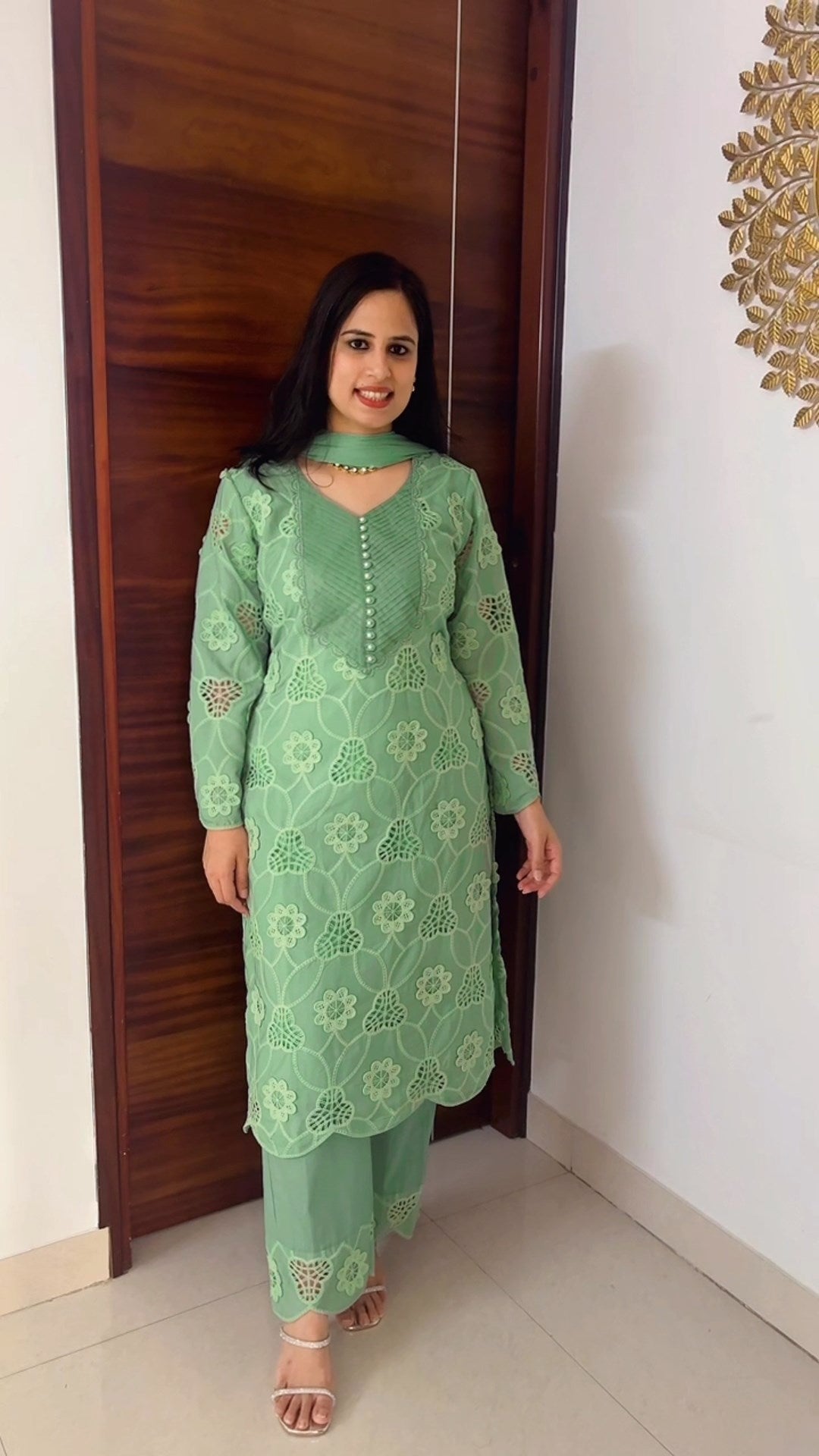 Crochet Lace Three-piece suit