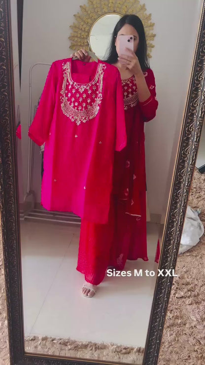 Bandhani Three Piece Suit Set