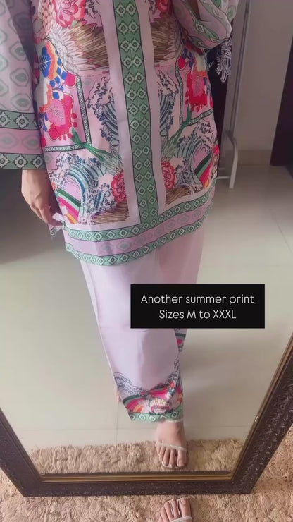 Blush Pink Printed Coord Set