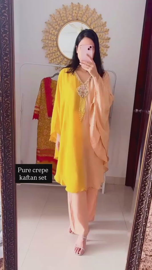 Crepe Kaftan Set