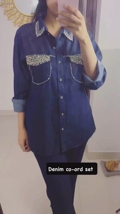 Swarovski Denim Coord Set